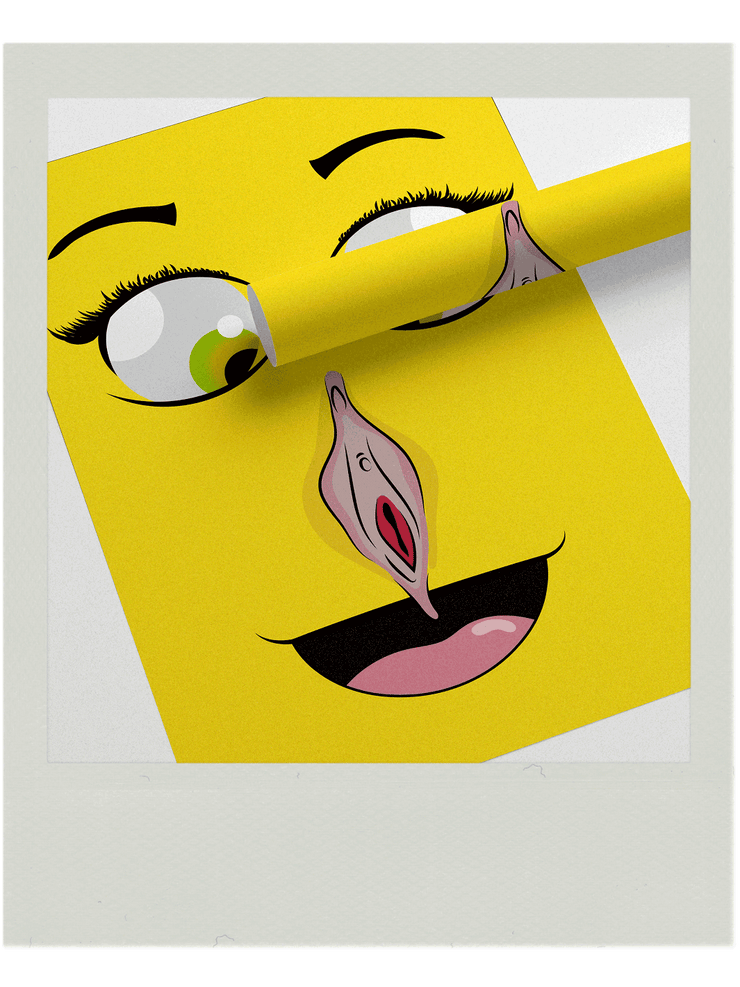 Vulva Nose Art Print