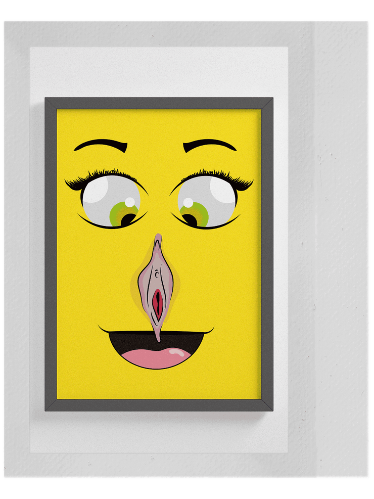 Vulva Nose Art Print